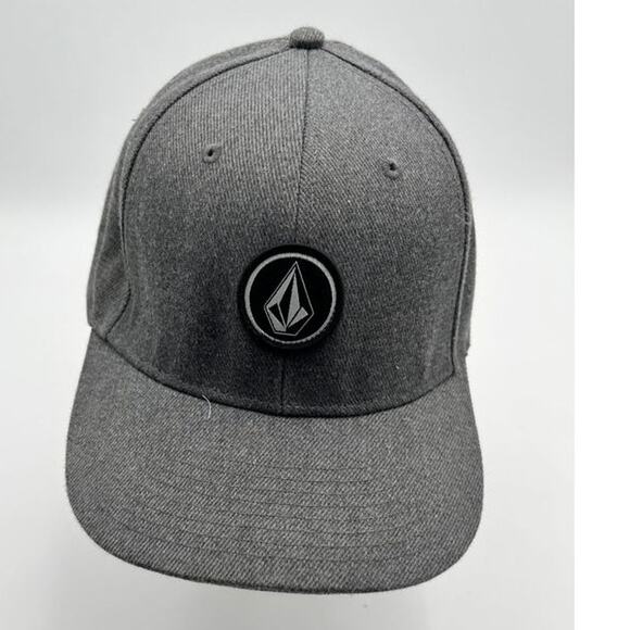 Volcom Quarter Snapback Hat Cap Gray good condition - Picture 1 of 7